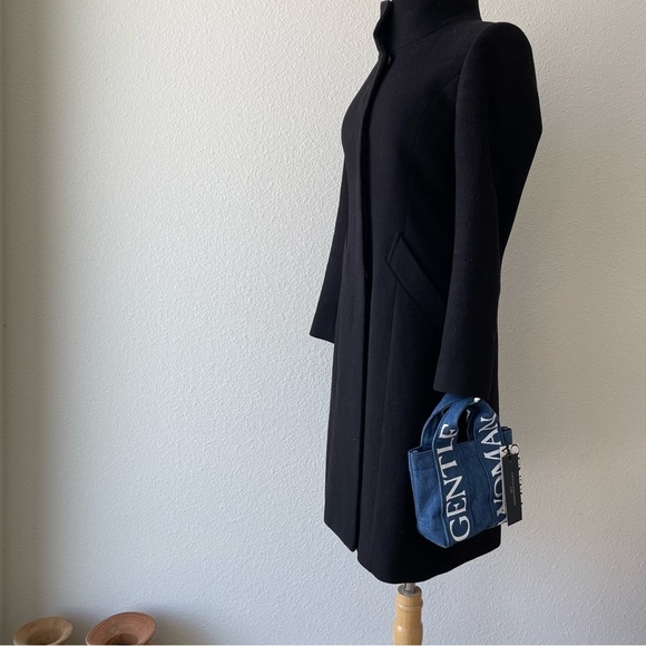 GENTLEWOMAN LOGO STRAP MICRO TOTE Navy Blue Denim Crossbody BAG - Picture 7 of 11